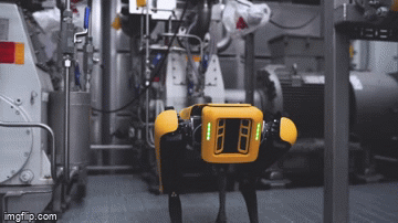 AI Robot inspecting automation technology